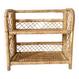 Vintage rattan shelf