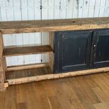 Old restored carpenter's workbench