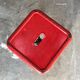 Tolix red metal industrial tab