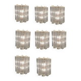 Murano Glass Tronchi Sconces Set of 8 1970’s