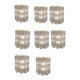 Murano Glass Tronchi Sconces Set of 8 1970’s