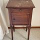 Table de chevet ancienne marbre et bois