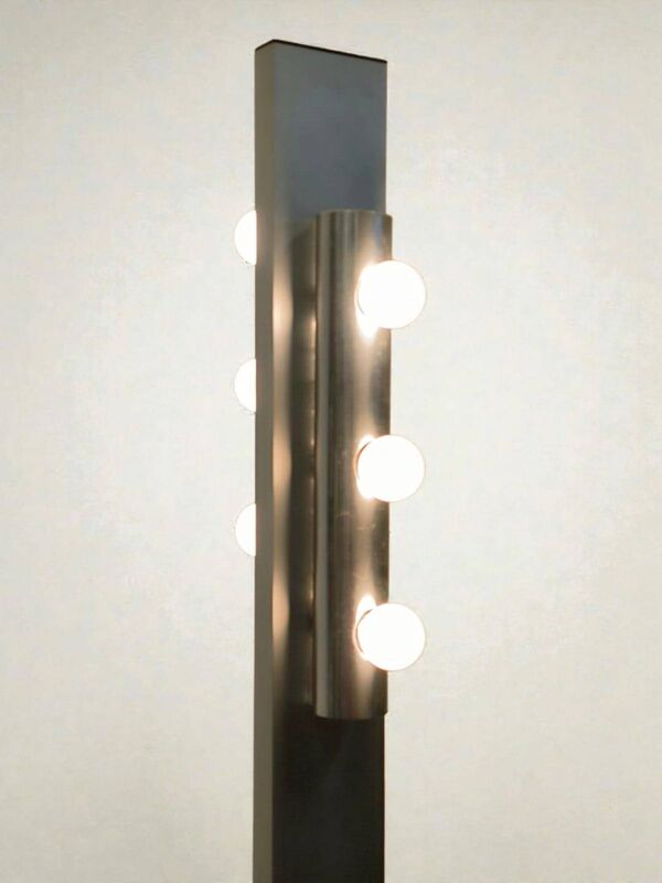 Lampadaire Targetti à 6 lumières avec base en marbre, années 1970