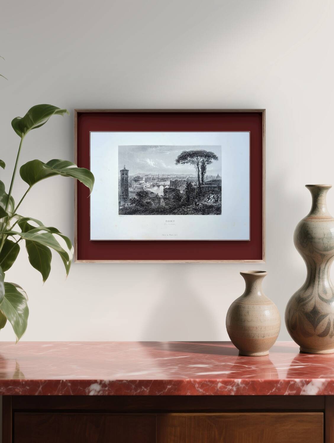 Gravure de Rome, 1841