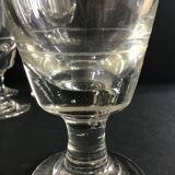 Suite of 4 thick old glasses
