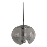 Peill & Putzler "wave" suspension, glass and chrome from the 60s/70s.