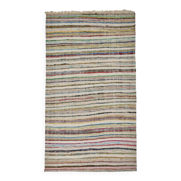 Turkish Handwoven Flatweave Chaput Kilim 178 cm x 305 cm