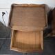 Pair of Louis XV style oak bedside tables