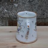 Pichet en faïence décorée – signé Duncan Marais