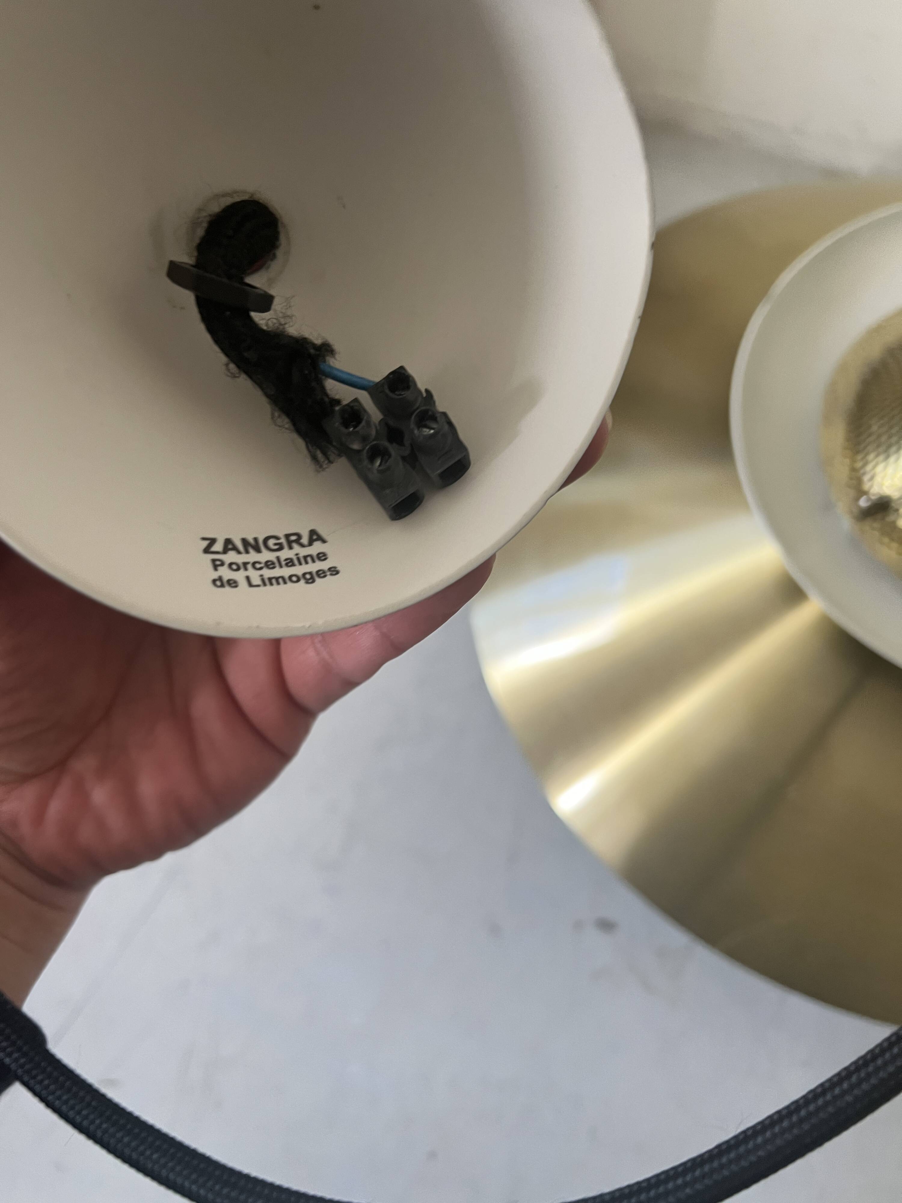 Vintage suspension by Bent Nordsted for Lyskaer, Denmark, 1960s.