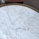High table old hot water bottle Louis XVI style marble top