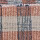190x290 cm organic wool made kilim , orange blue wool kilim, kilim stripe