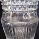 Art Deco vase in cut crystal, h - 32 cm.