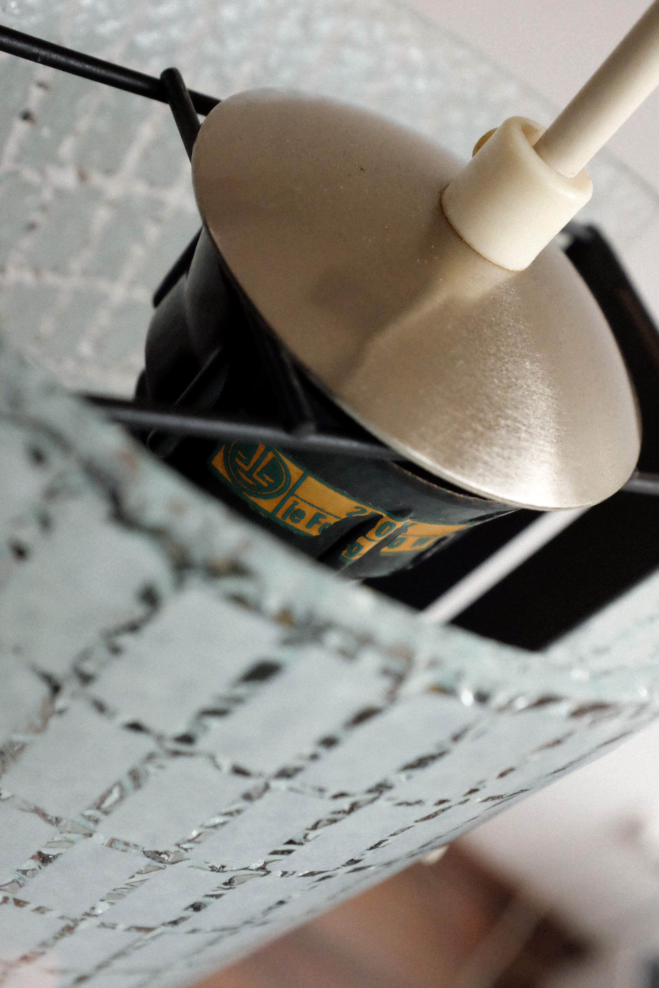 Vintage german hanging lamp, 1980s