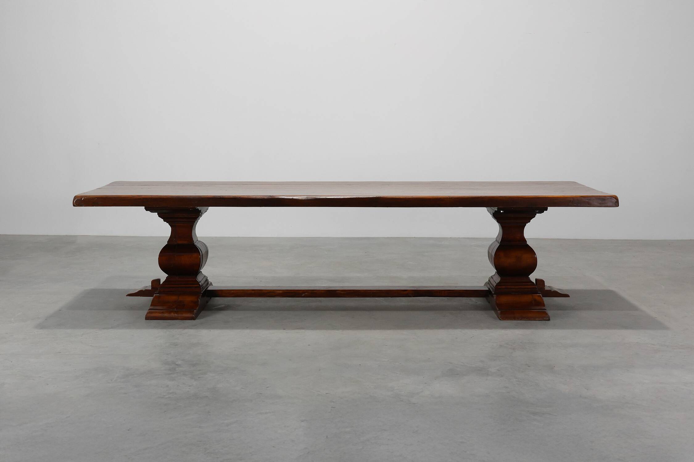 19th Century French Provincial Oak Monastery Dining Table