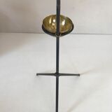 1950 metal and brass ashtray