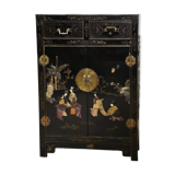 Small Chinese Buffet Decorated With Semi-Precious Stones