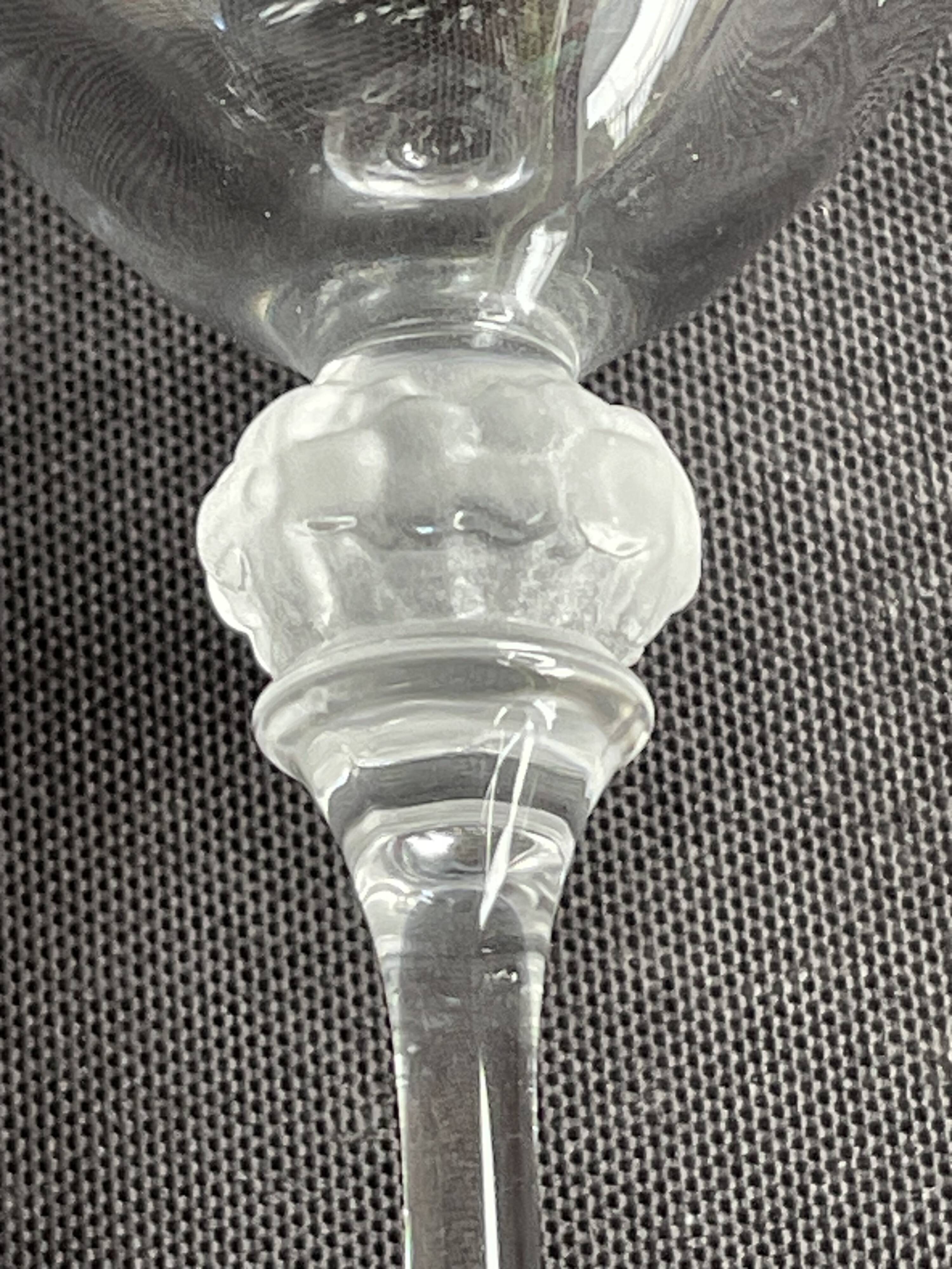 9 crystal port glasses – Lalique taste