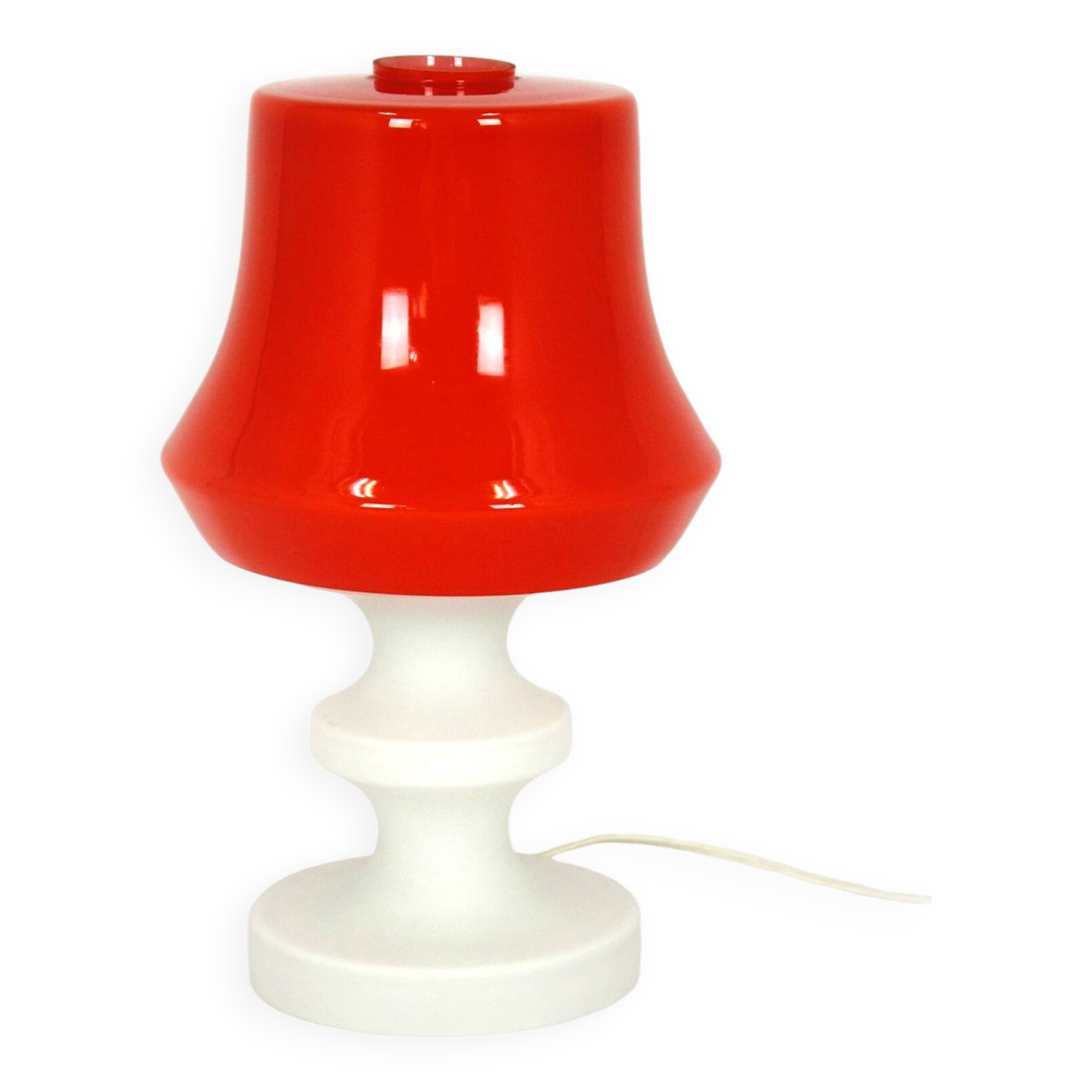 Vintage Glass Table Lamp from Lighting Glass, 1970s