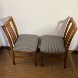 Set of 4 vintage wooden chairs