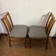 Lot de 4 chaises vintage bois