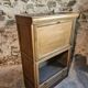 Vintage Globe Wernicke drinks buffet, modular mahogany bar cabinet, 1960s display case.