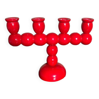 Four-Arm Swedish Bobbin Candelabra