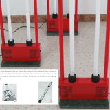3 floor lamps Zerbetto Flli. model "DUO" designed by Boccato, Gigante and Zambusi in 1978