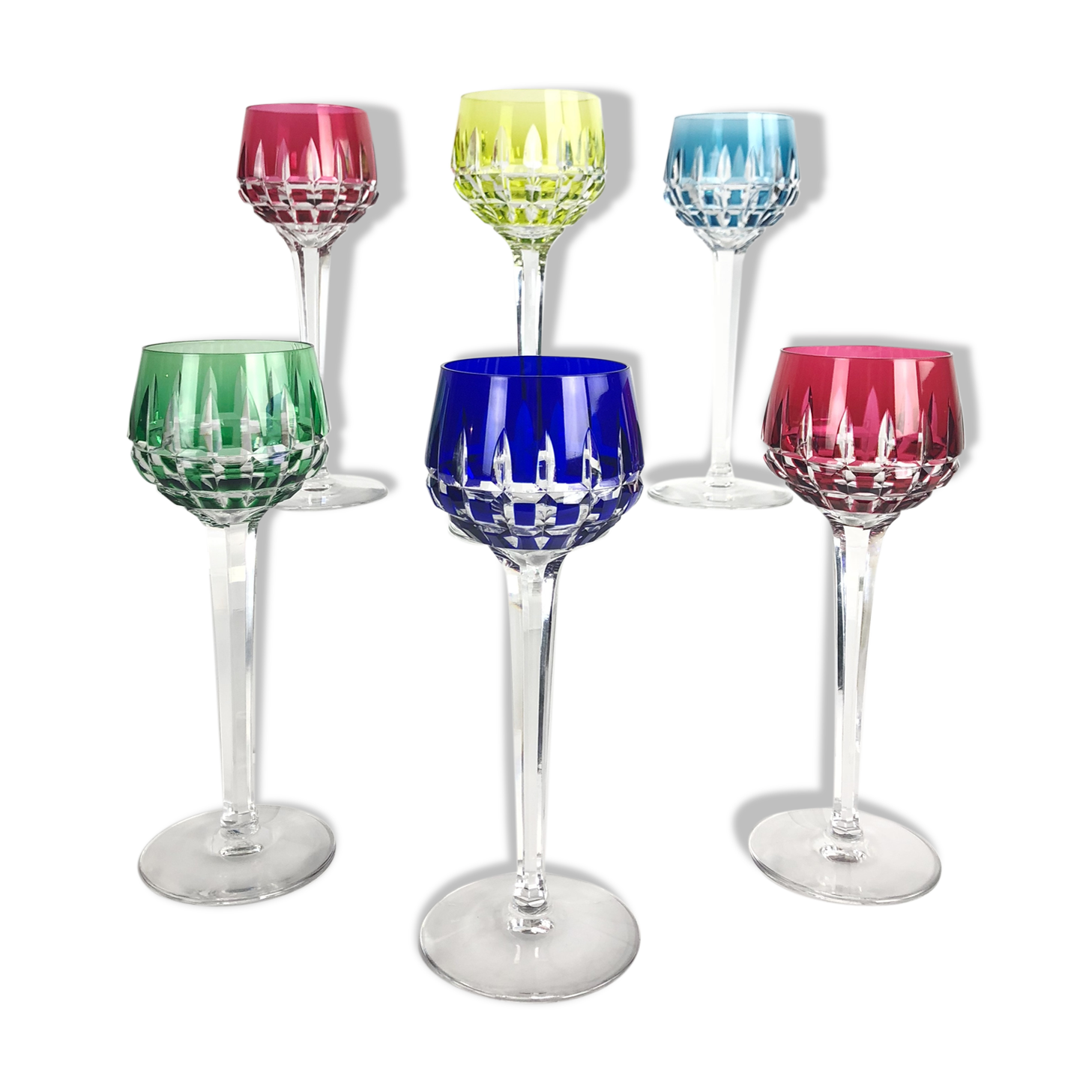 Set of 6 Saint Louis wine glasses