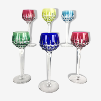 Set of 6 Saint Louis wine glasses
