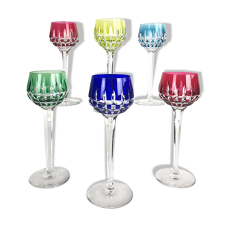 Set of 6 Saint Louis wine glasses