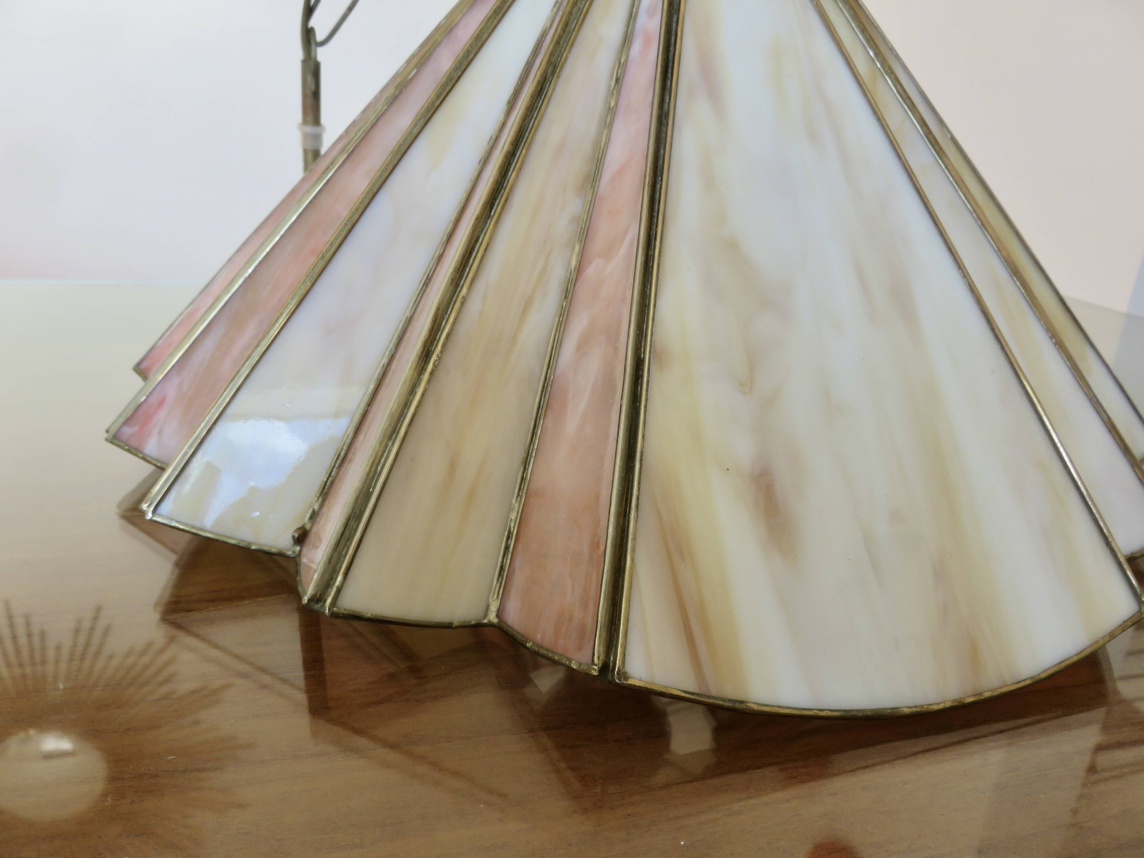 Suspension in glass paste and brass, 1970s