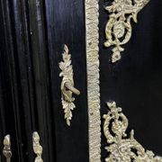 Meuble style Napoléon III "Boulle" en bois laqué