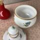 Opaline bottle hand-painted decoration early twentieth century