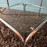 Pair of nesting tables or end of Space age sofa from the 80s