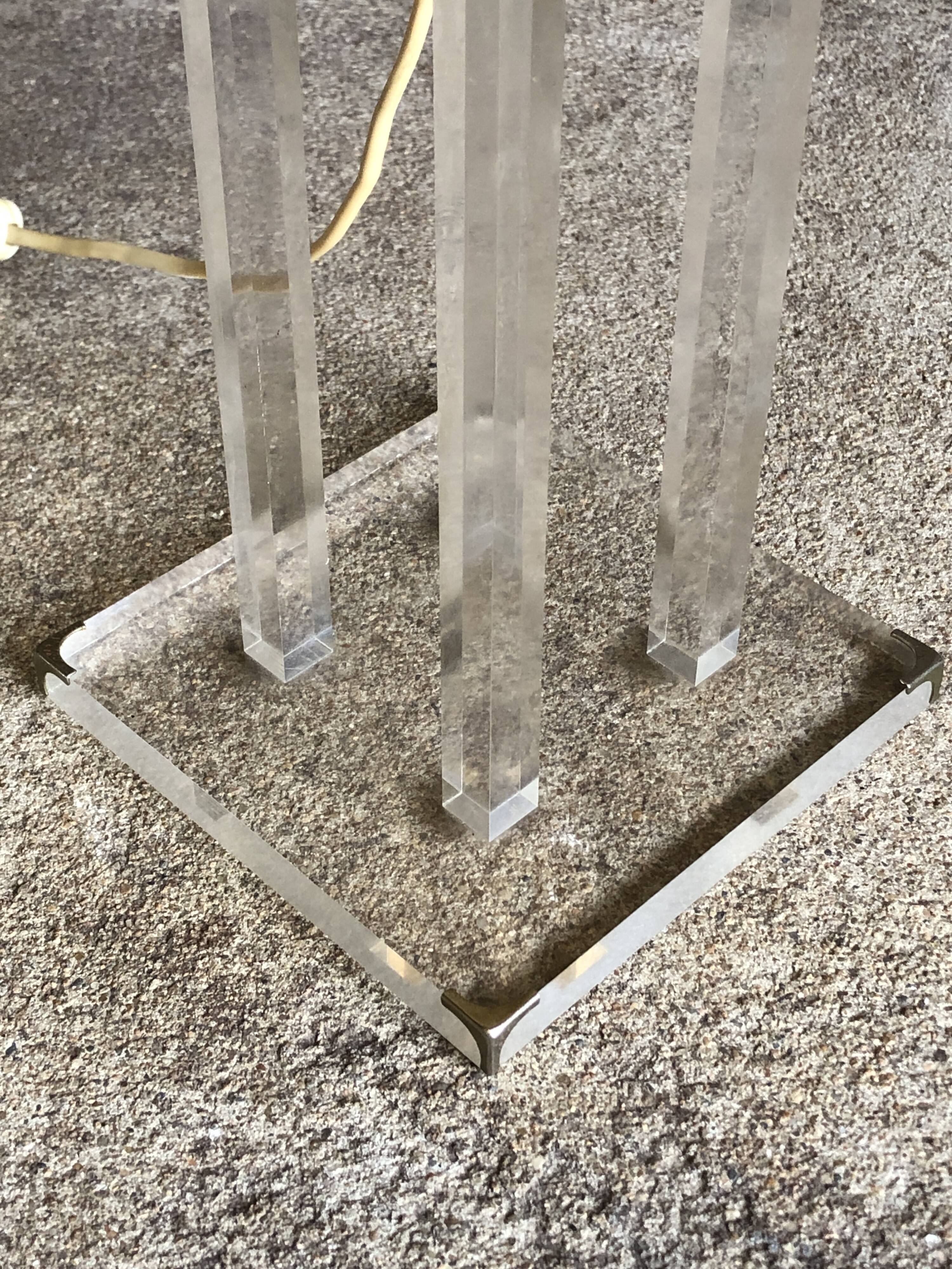 Lampe plexi David Lange, 1970 pour Roche Bobois
