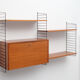 1960s wall unit teak Nisse Strinning, with secretary
