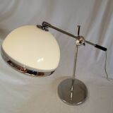 Articulated lamp, plastic and chrome, mushroom, 1970 style