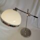 Lampe articulée, plastique et chrome, champignon, style 1970