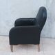 Art Deco armchair in leather