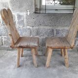 Pair of brutalist chairs