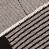 8x10 Contemporary Gray Black Vintage Kilim Rug, 225x325Cm