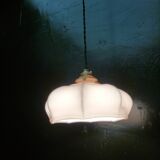 Pink opaline pendant light