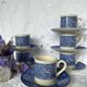 6 tasses à café en porcelaine anglaise