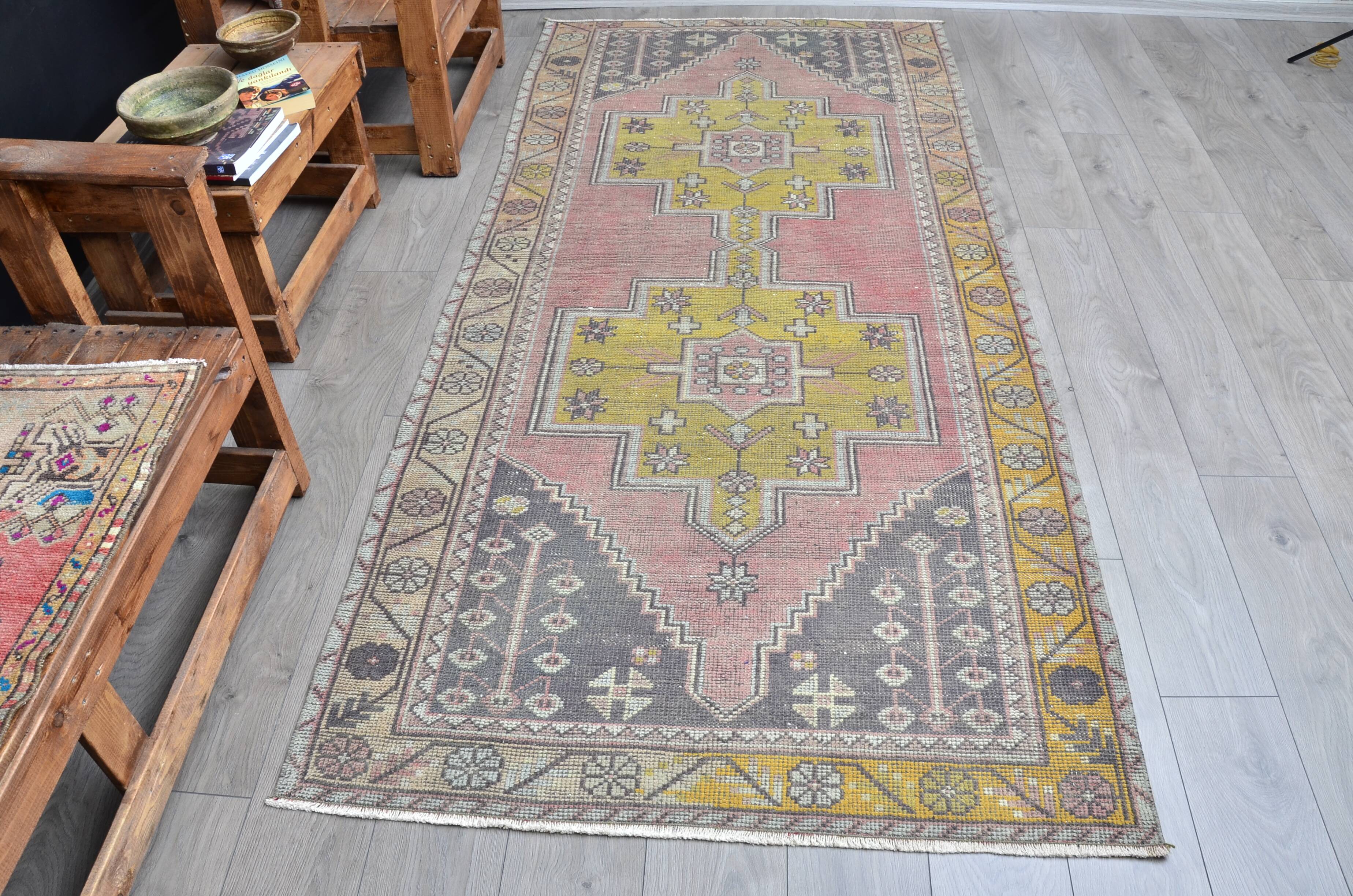 Colourful Oushak Vintage Floor Carpet sku 2508