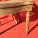 Louis XVI-style wooden desk and canage