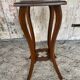 Vintage Carved Wood Side Table Plant Stand #D996