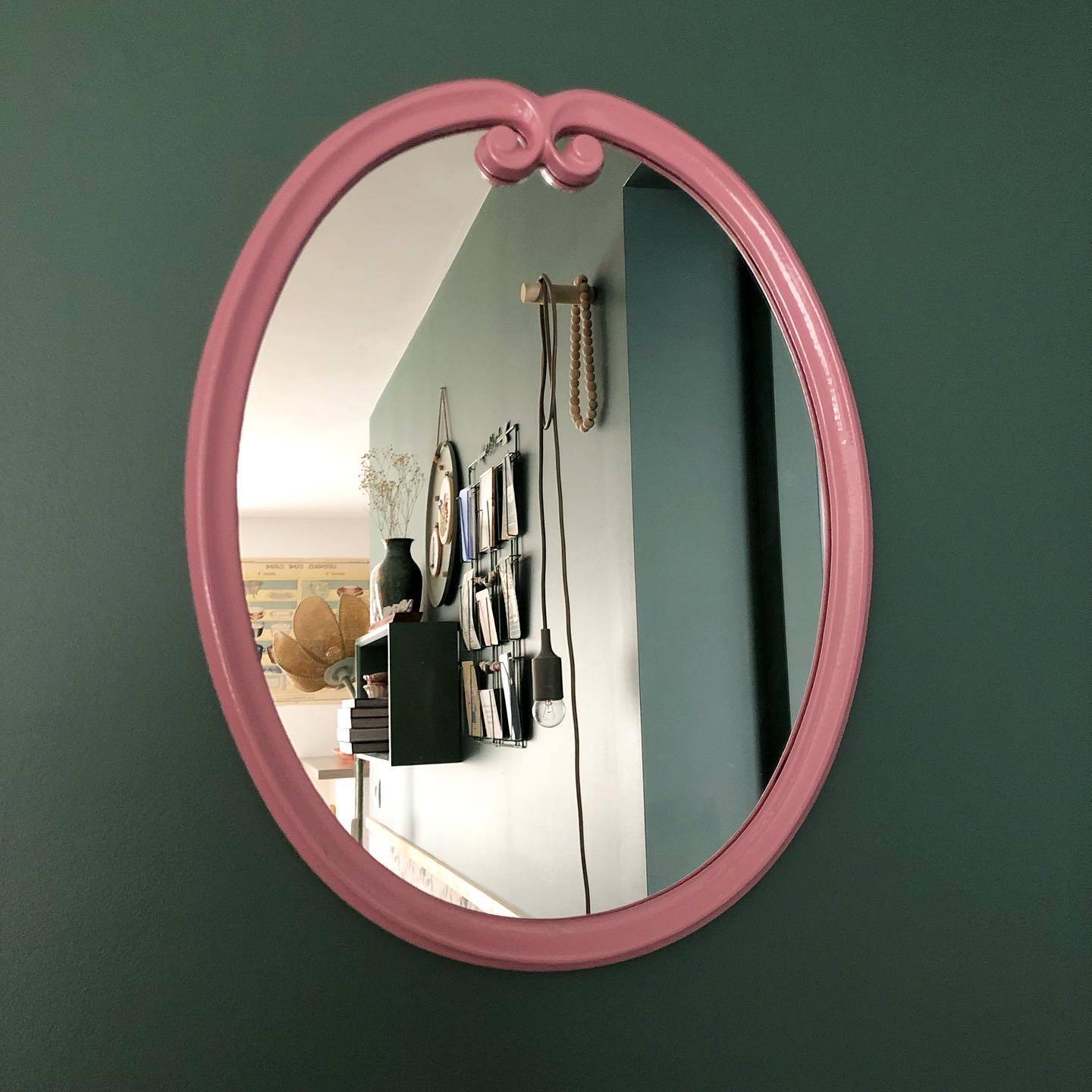 Vintage cast iron mirror