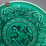 19th-century enamelled dabtine plate