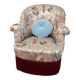 Fauteuil crapaud restauré Nobilis